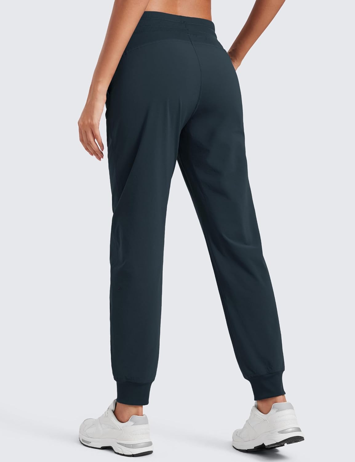 CRZ YOGA Casual Workout Jogger for Women 28.5" - Tapered Lightweight Stretch Athletic Outdoor Pants with Pockets - Image 2