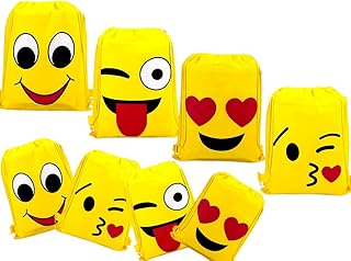 sv traders Pack Of 24 Pcs Non-Woven Smile Emojis Theme Dori bags/Drawstring Bags-picture-10