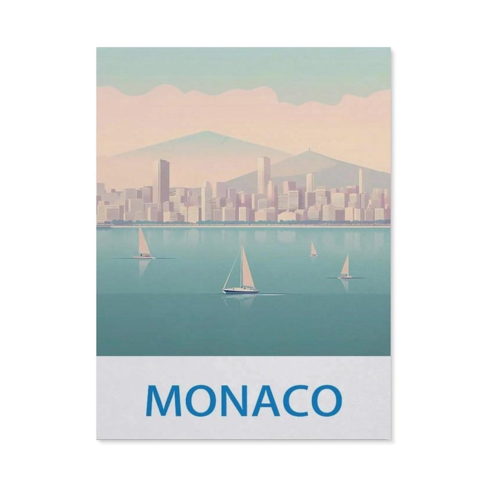BEAYODKP 5D DIY Diamond Painting kit，Monaco（50x60cm）