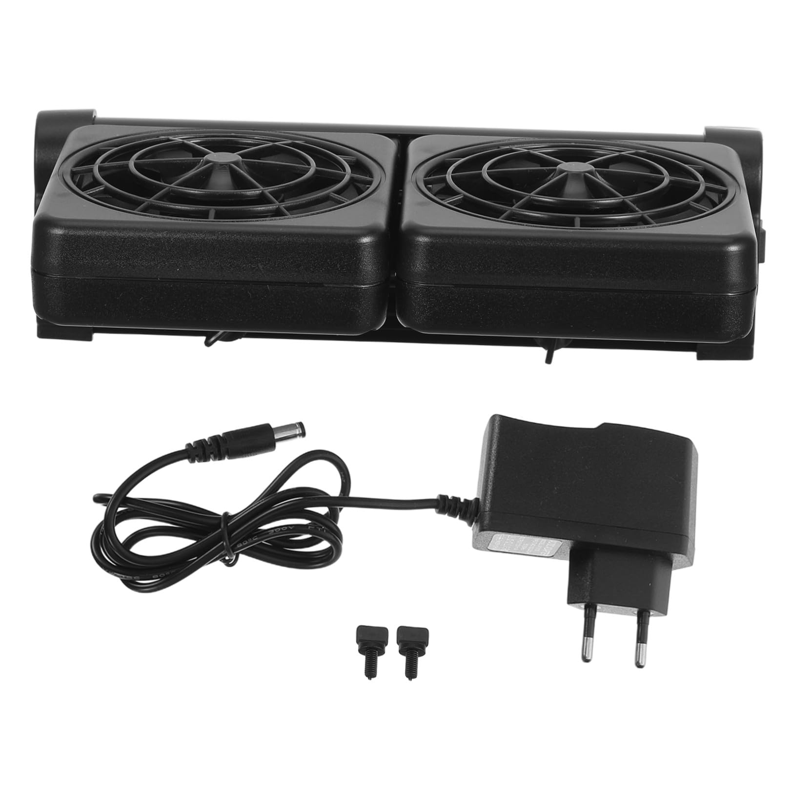 Ventilador de Enfriamiento para Acuario de 2 Cabezales 2 X 1.9w Abs Negro