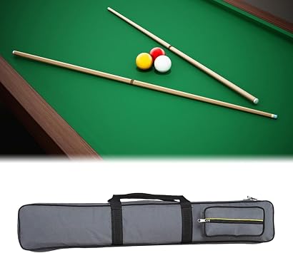 Perfeclan 8 Holes Pool Cue Case Pool Cue Storage Pouch, with Carrying Strap, 1/2 Jointed Cue Case Billiard Stick Storage Bag