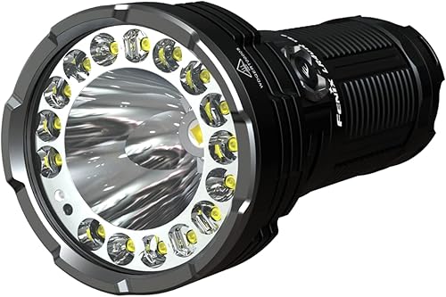 fenix LR40R v2.0, linterna LED recargable de largo alcance, ultra brillante  15,000 lúmenes  2,952.8 ft  50 horas máximo  Batería de gran capacidad