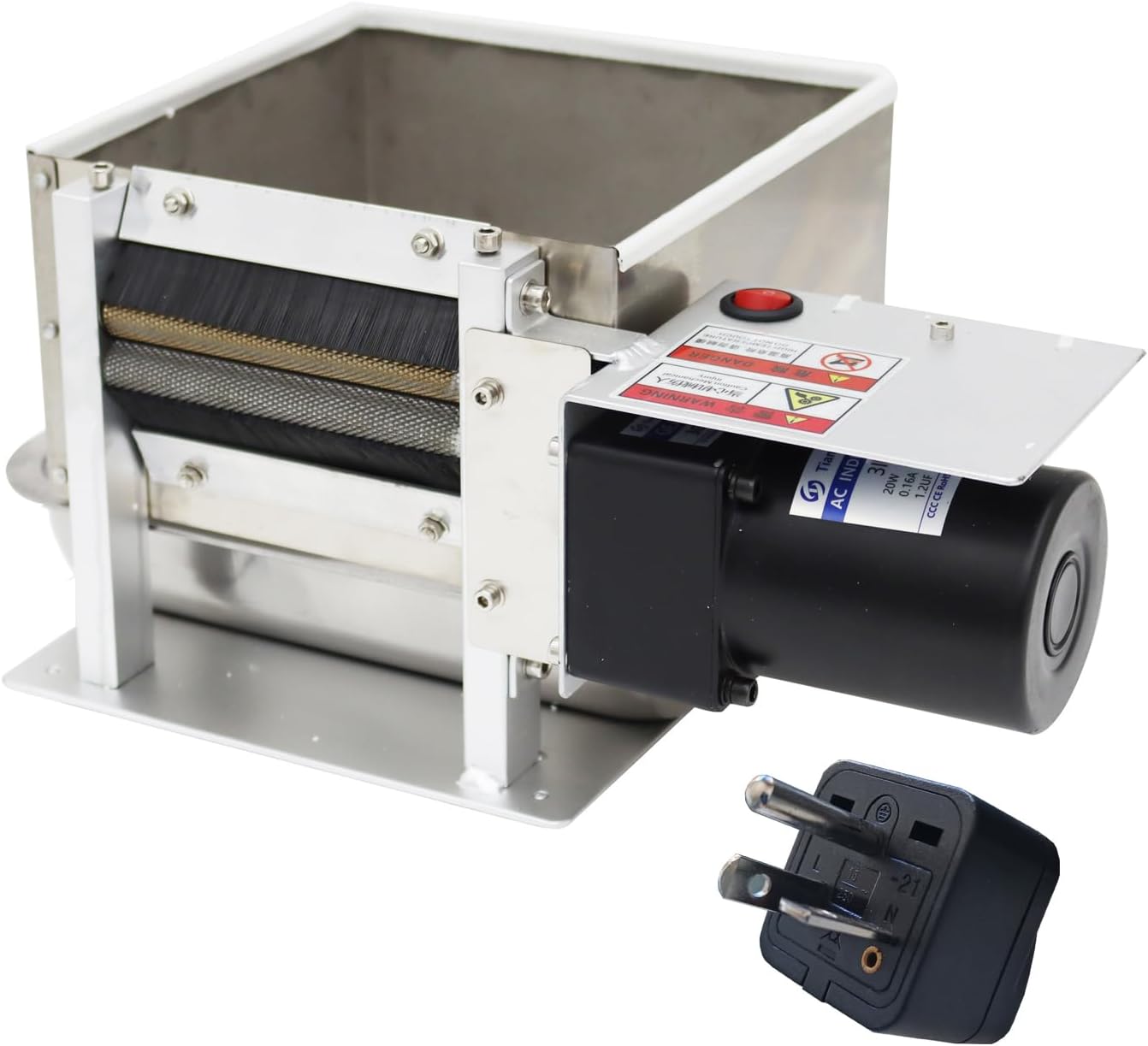 220V Electric Pea Sheller Machine Semi-automatic Commercial Bean Pea Peeler Stainless Steel Home Peeling Pea Machine 15-25kg/h