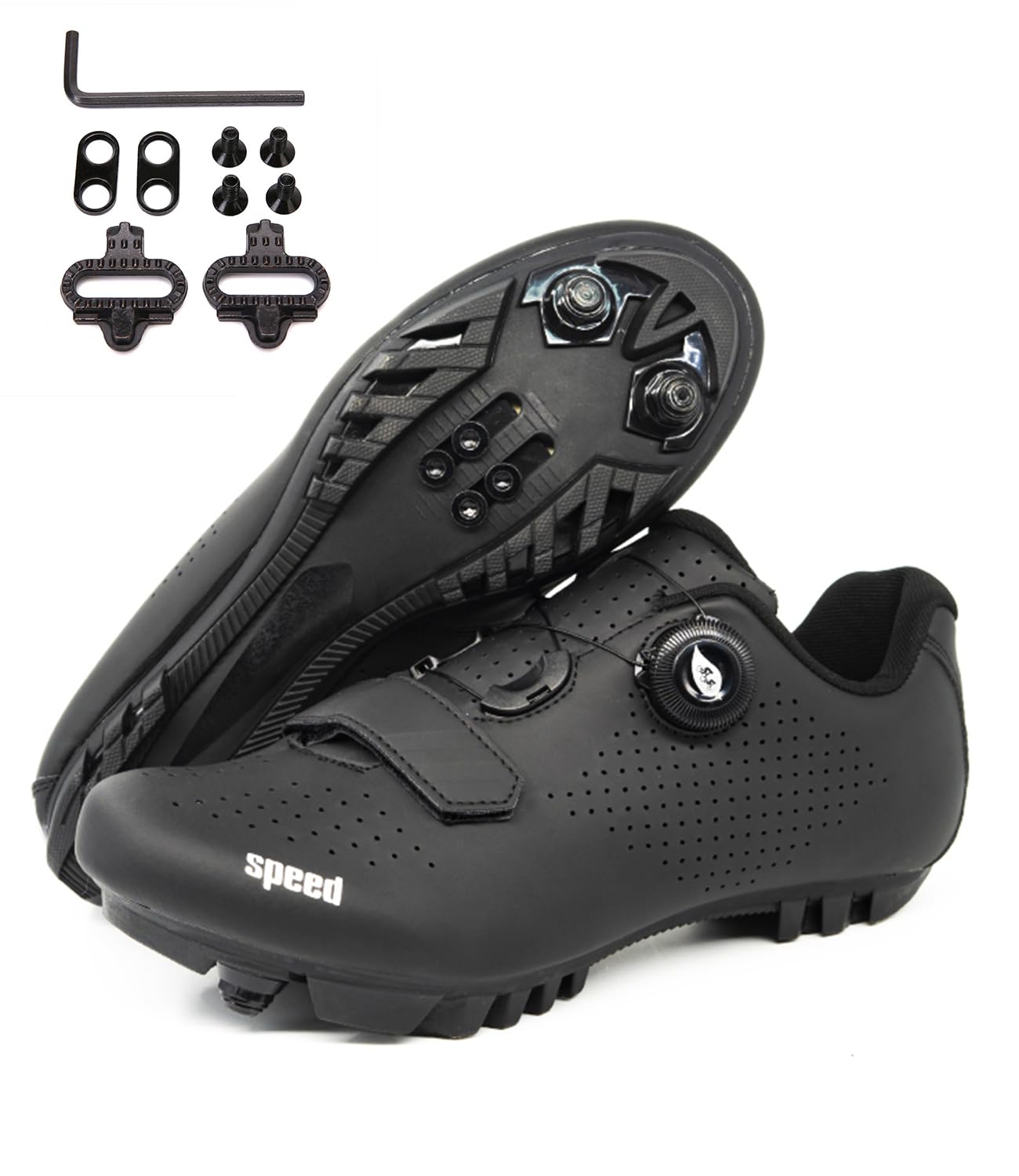 Cycling Shoes Men Women, Mountain Bike Shoes for Road Bike, MTB Road SPD Shoes Compatible Biking Shoes, Riding Shoes-image-16
