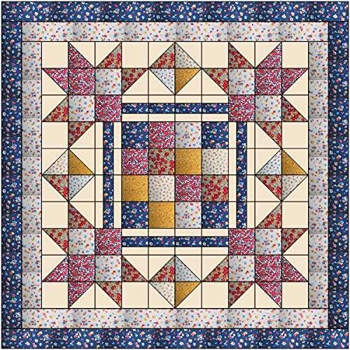 Quilt Kit Floral Bouquet Town Square/Lap Quilt/Pre Cut & Ready to Sew!!