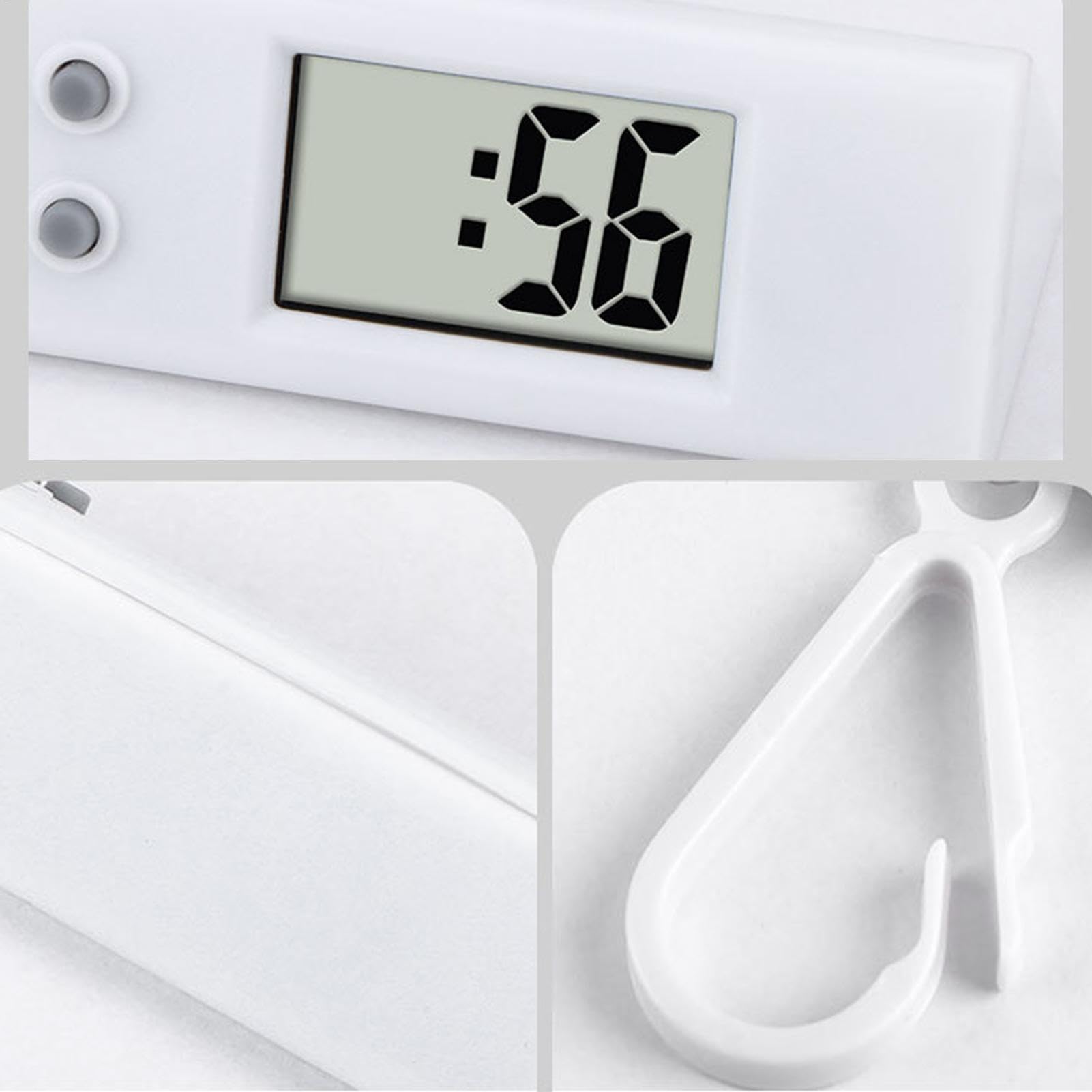 Reloj Llavero Miniatura Pantalla Digital Grande Cronómetro Alta Precisión Accesorio Viaje