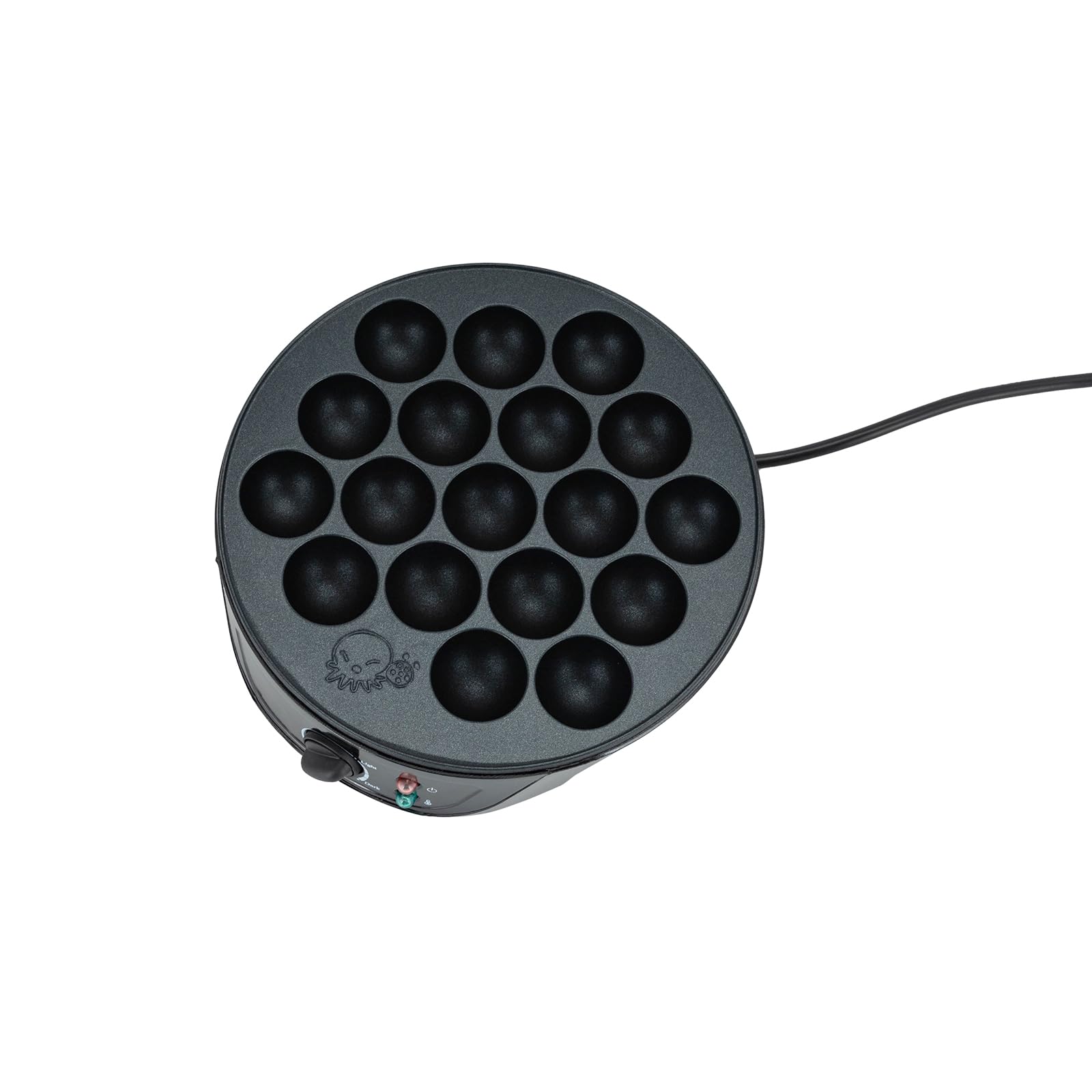 Takoyaki Maker 18 Rejilla Takoyaki Pan Mini Eléctrico Takoyaki Hogar Takoyaki Máquina Pulpo Bola Temperatura Ajustable DIY Fast Breakfast Máquina para Hogares Y Restaurantes