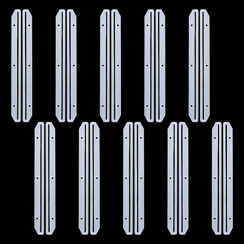 20 soportes para revistas, 3 anillos para carpetas, organizador de revistas de plástico, accesorios para archivadores, libros, revistas,