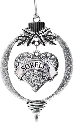 Miniatura 50 de Inspired Silver Adornos festivos de dije de corazón pave de plata con circonitas cúbicas