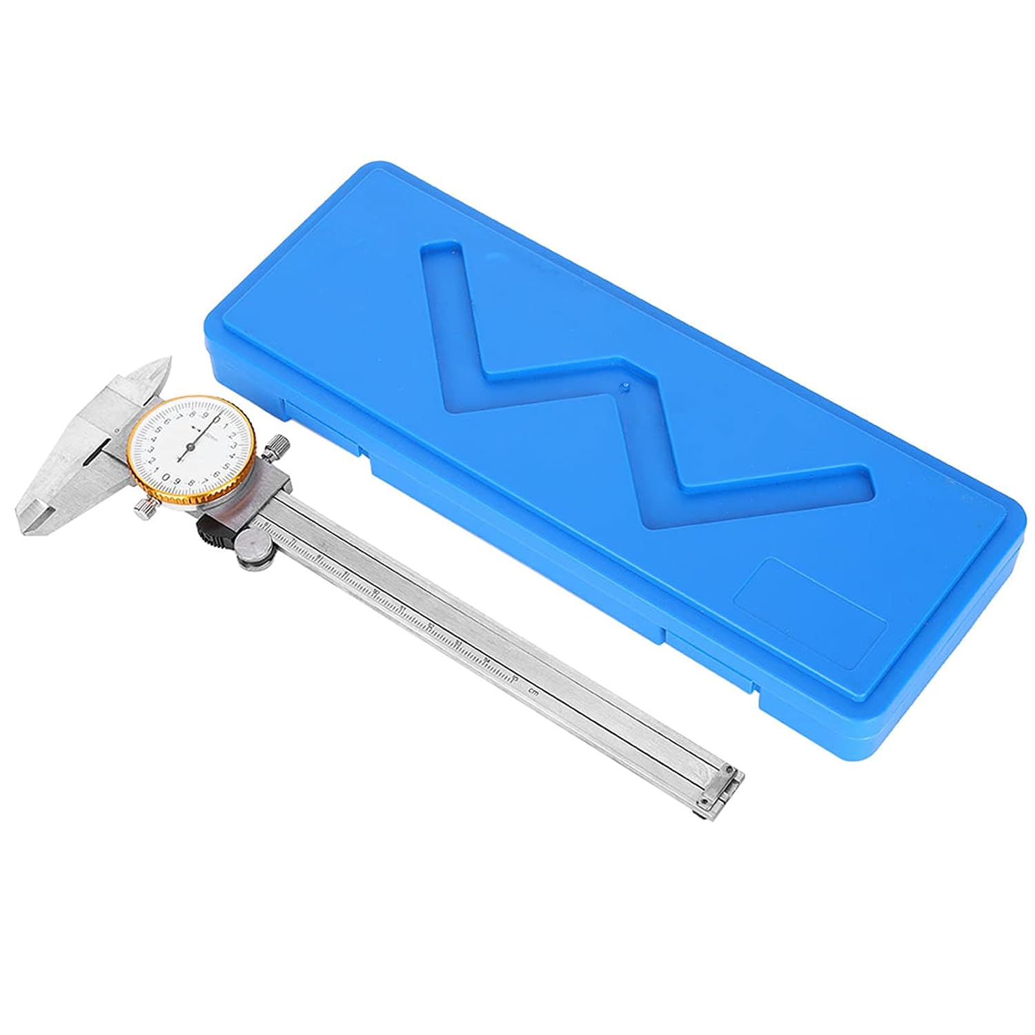 Hilitand Dial Caliper 0-150mm Measuring Range Shockproof Vernier Caliper with Meter Accuracy Metrics Meter Measuring Tool for Home Industry