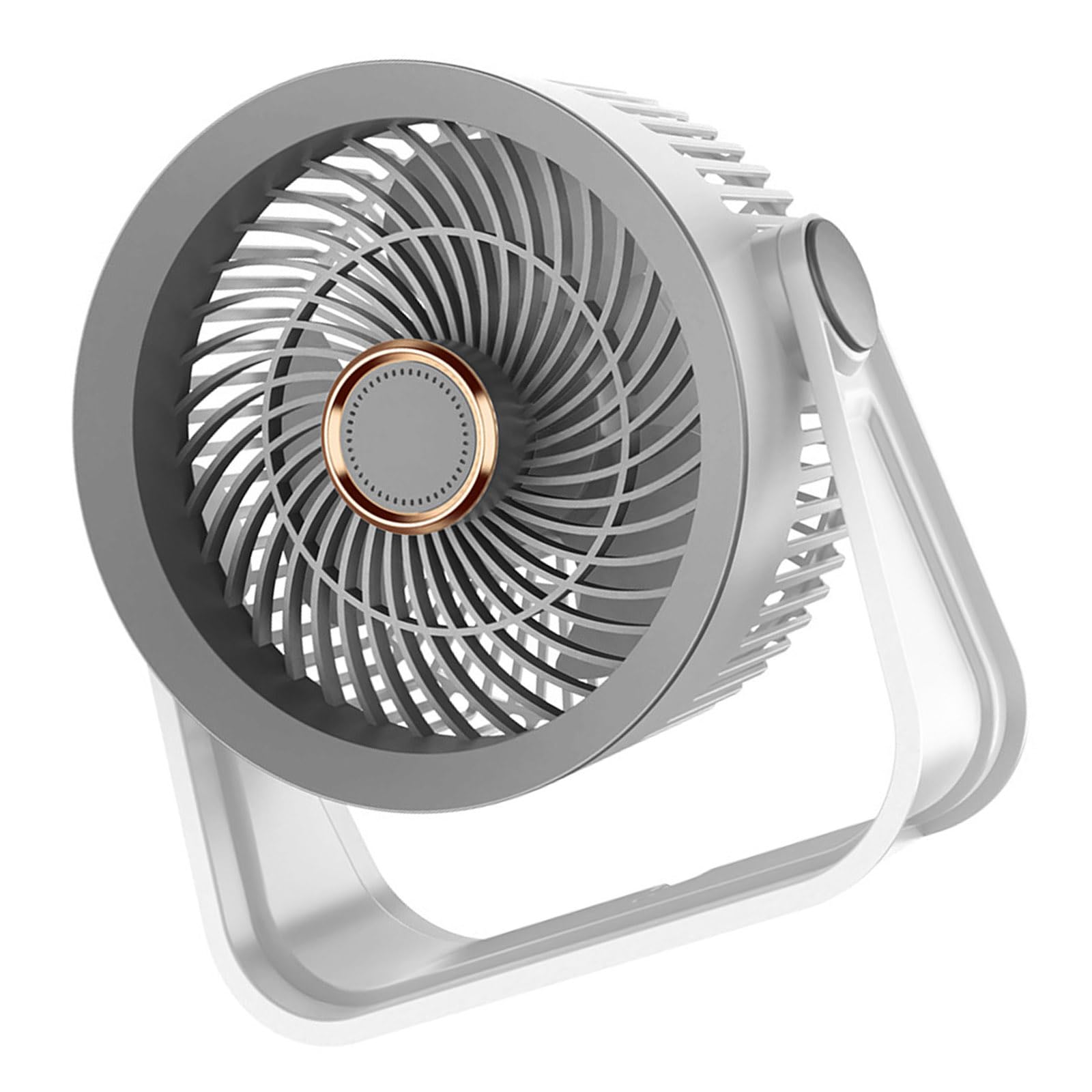 TAZIZI Portable Desk Fan with Night Light 5 Adjustable Airflows Speeds USB Rechargeable Home Desktop Fan for Small Space for Dorm Room and Offices