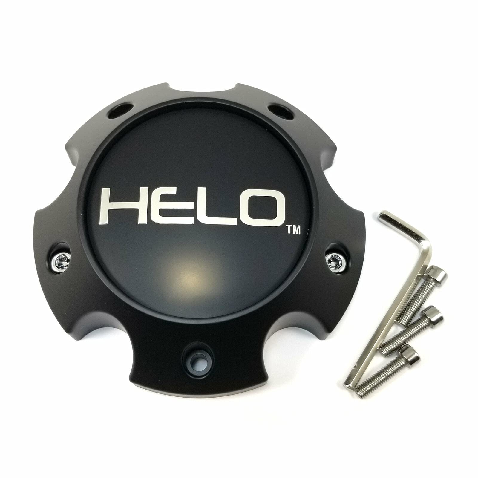 DinonaHelo Satin Black Wheel Center Hub Cap HE904 HE900 HE914 1079L145AHE1SB-H42(1)