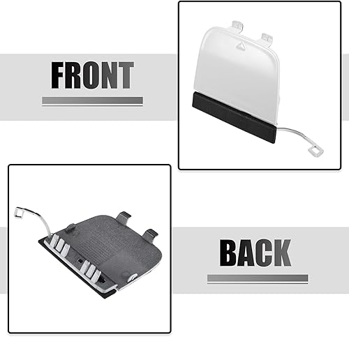 Miniatura 4 de ACROPIX Tapa de gancho de remolque para parachoques delantero para Mercedes-Benz GLA 45 AMG 2015-2017 NO.A1568850722 - Paquete de 1 color blanco