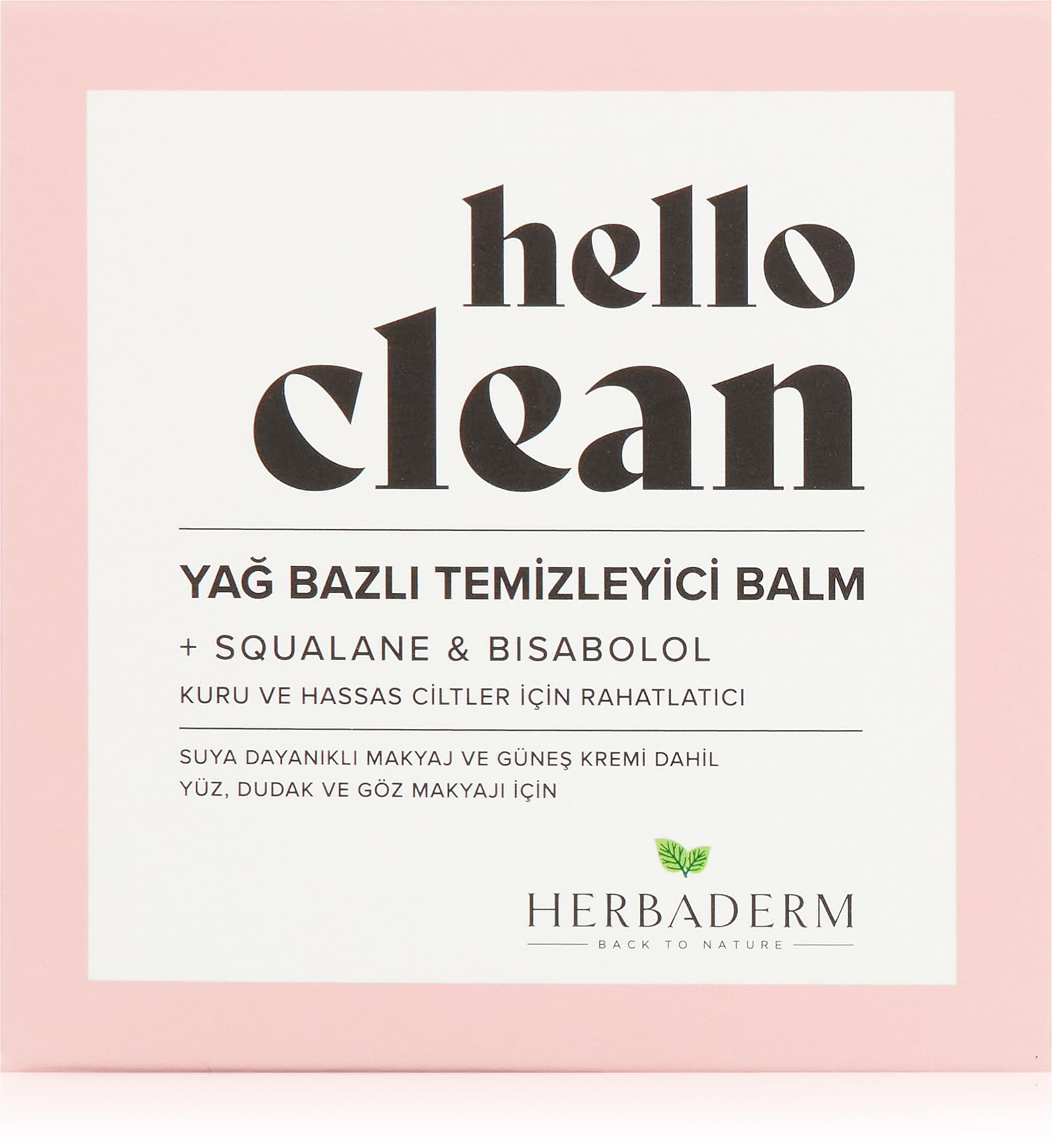 Herbaderm Hello Clean Yağ Bazlı Temizleyici Balm Kuru Ve Hassas Ciltler (100 ml)