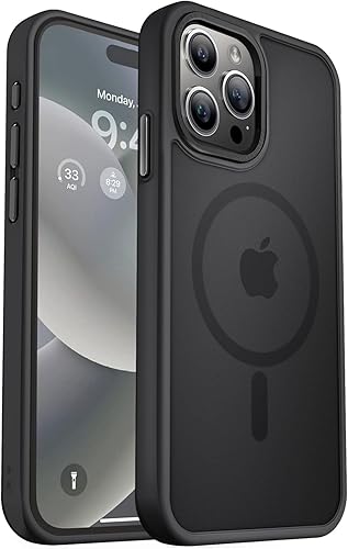 Vista 1097 de MOCCA - Funda magnética resistente para iPhone 11 de 6.1 pulgadas, compatible con MagSafe, protector de pantalla de vidrio + protector de lente