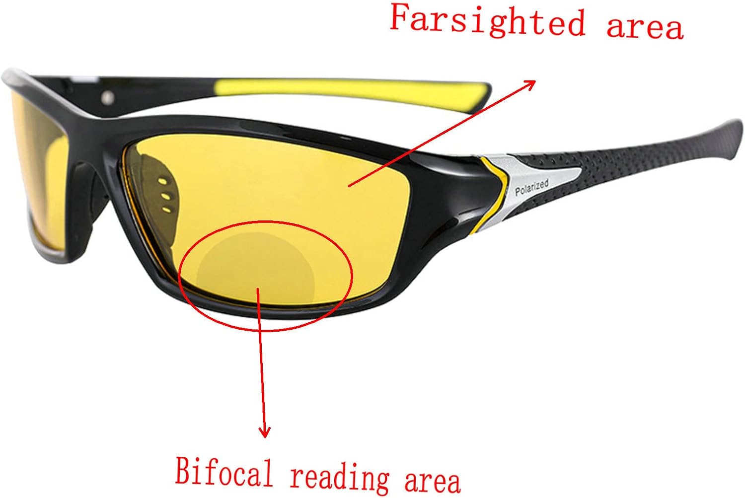 Men's Outdoor Night Driving Sports Bifocal Reading Sunglasses Retro Man Riding Reader Goggles Anti-Fatigue Sun Glasses - Image 3