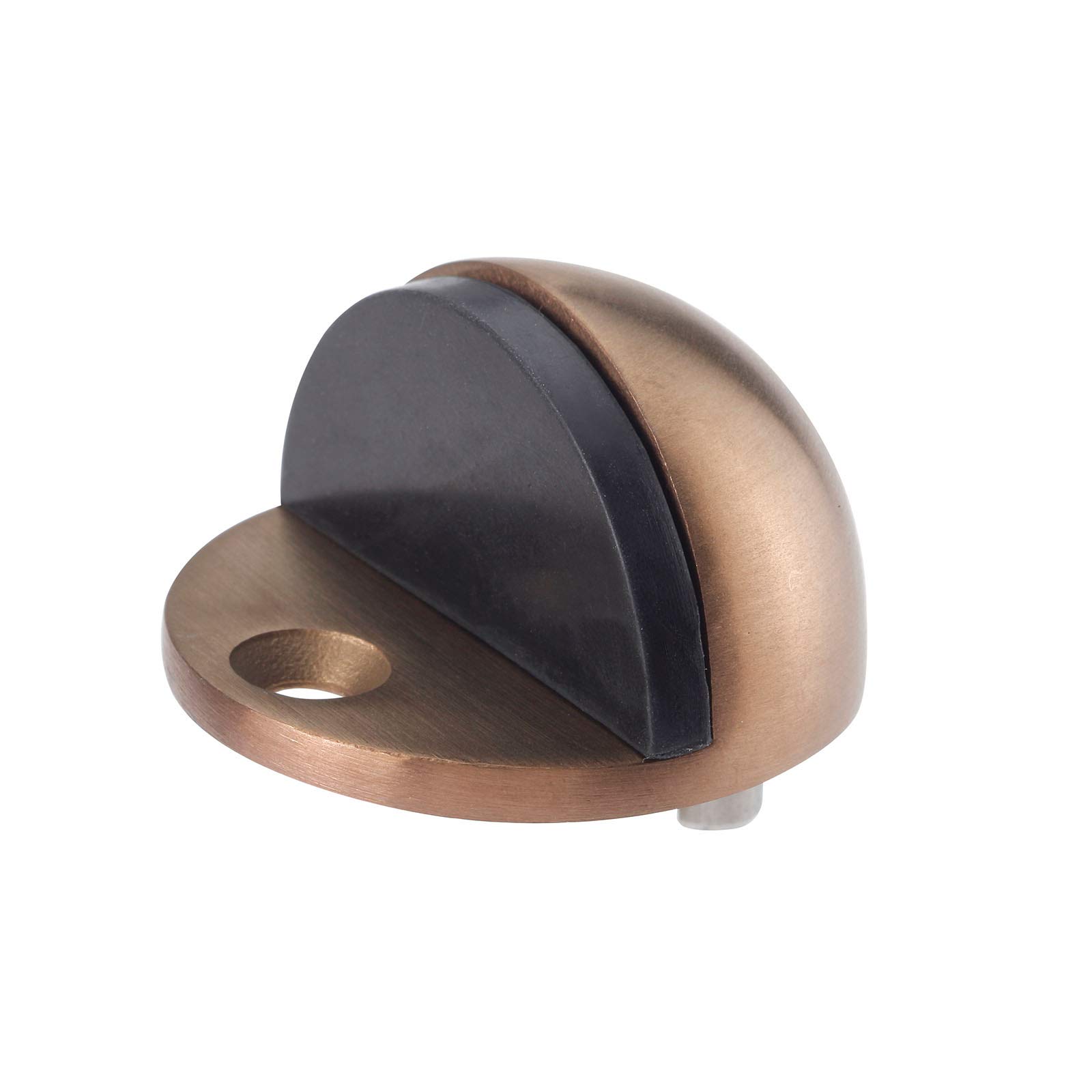Access Hardware Oval Copper Door Stop – 40Mm With Buffer