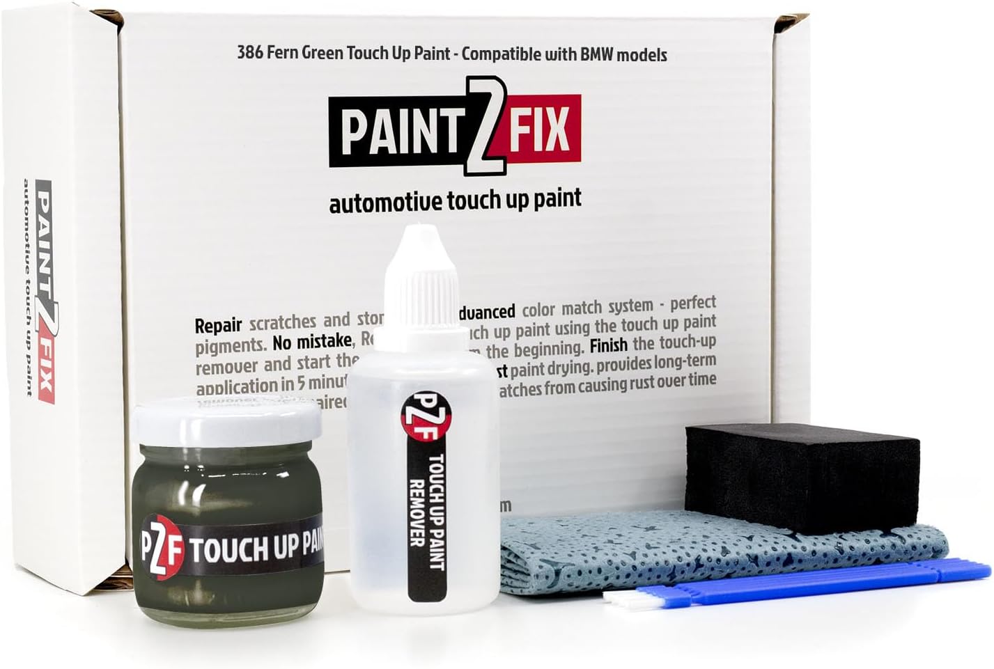 386 Fern Green Touch-Up Paint & Scratch Repair Kit for BMW Models - 2.53 fl oz (75 ml)