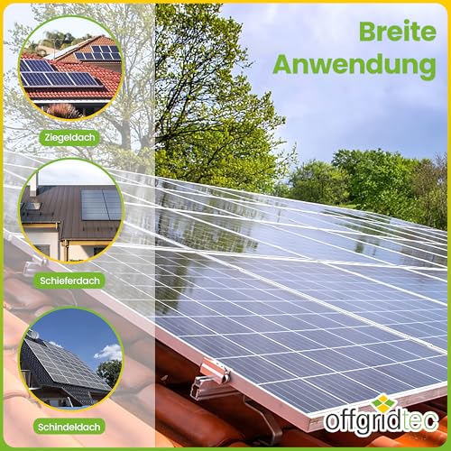 Crochets de toit ajustables Offgridtec pour fixer des panneaux solaires sans casser les tuiles