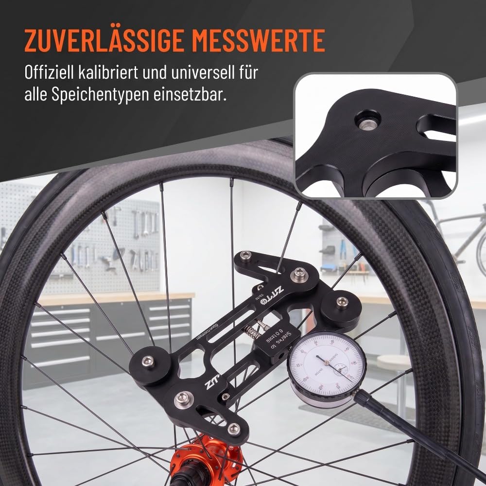 Speichentensiometer/Speichenspannungscomputer, Spoke Builder Tool für Laufradbau