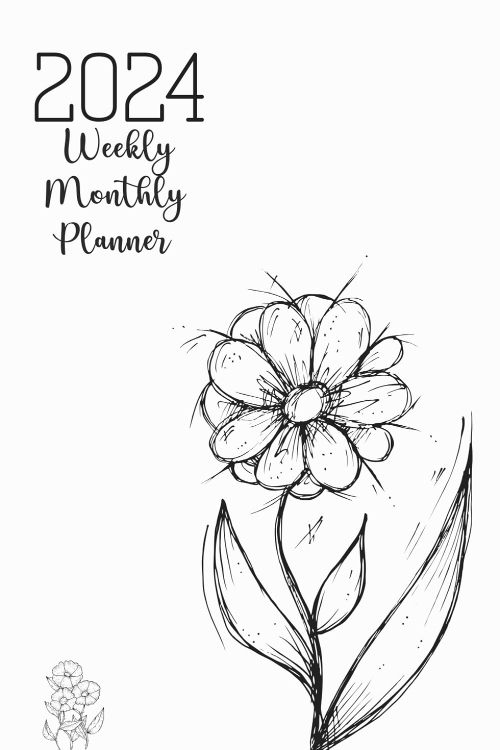 2024 Weekly & Monthly Planner 12 Month (from