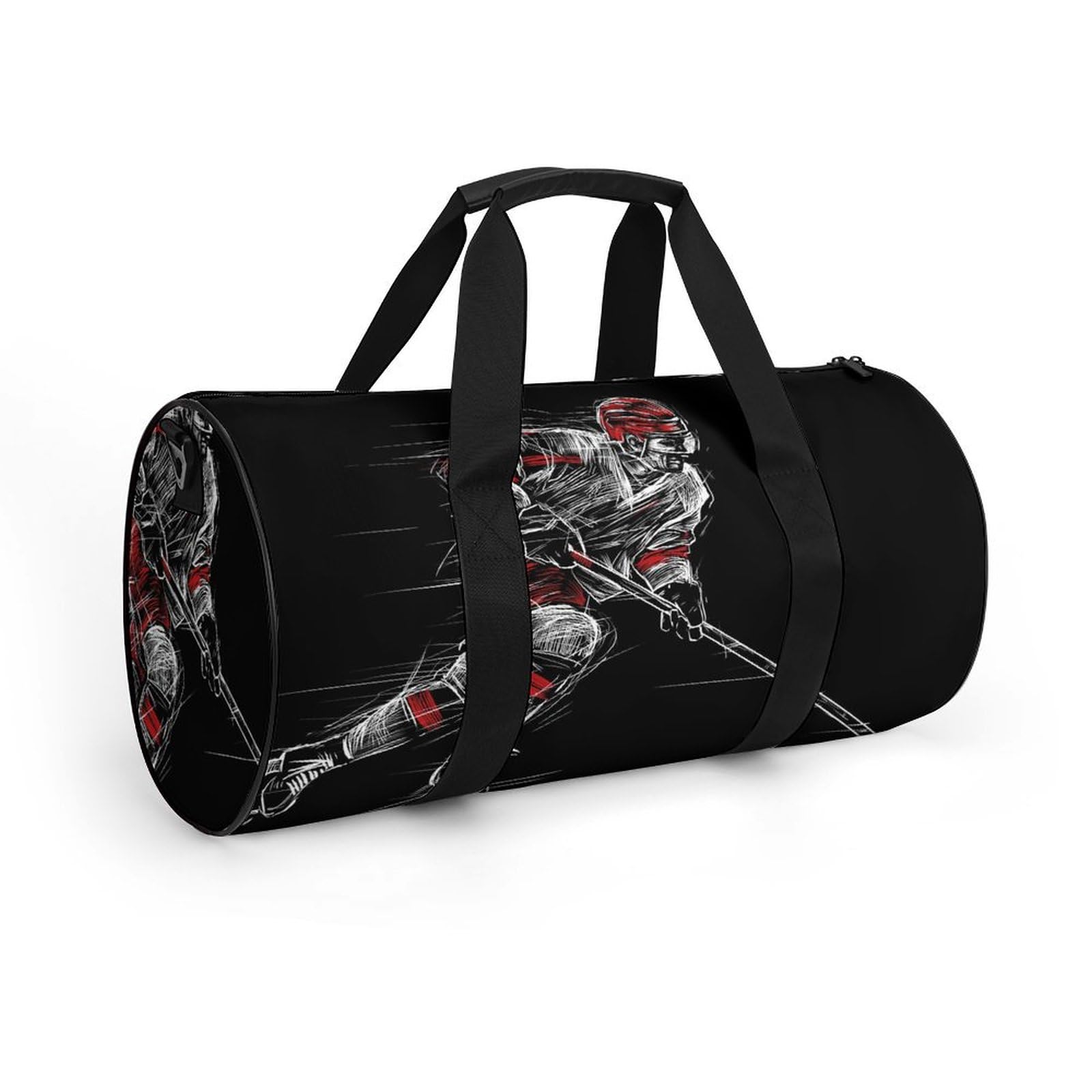 Hockey sur Glace Sac De Sport Gym Sac De Voyage Sac Week-End Duffel Bag pour Camping Randonnée Voyage 45x23x23cm