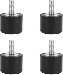 GTPBAO Stud Bushing 4pcs Rubber Mount Anti Vibration Coil Isolator Damper M8 M10 for Air Compressors, Gasoline Engines Water Pumps Threaded Isolator (Color : 40 * 30 M8*23)