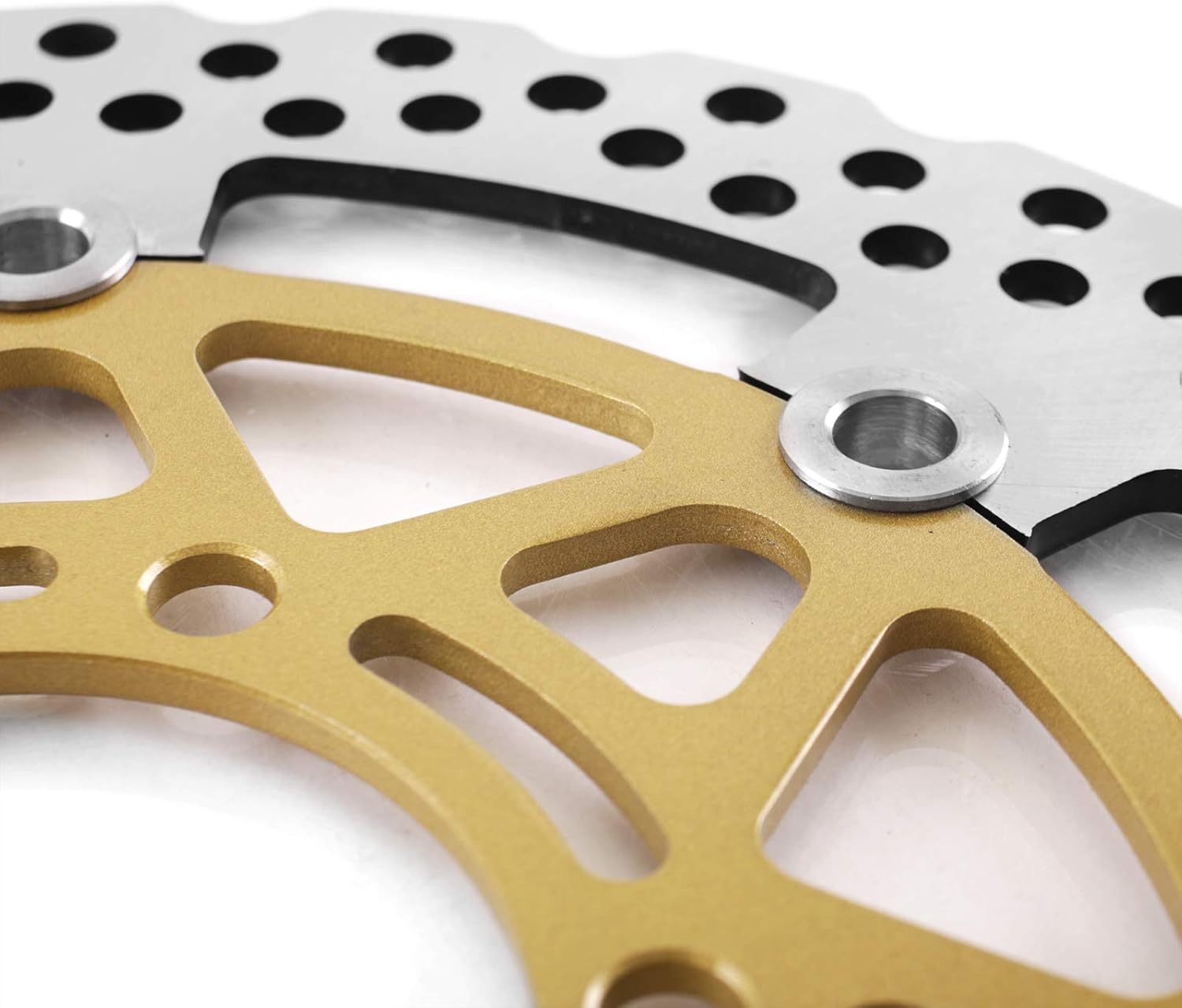 2PC ANUESN Motorcycle Front Brake Disc Rotors Fit KAWASAKI ZX6 ZX 10 RR Ninja Z1000 Ninja1000