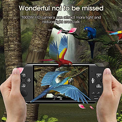 CAIXIAN Handheld Game Console X6 64 Bit 8Gb Playstation Portable Arcade Retro Game Console with 10000 Kinds Games and Camera (4.3 Inch) - Thumbnail 3
