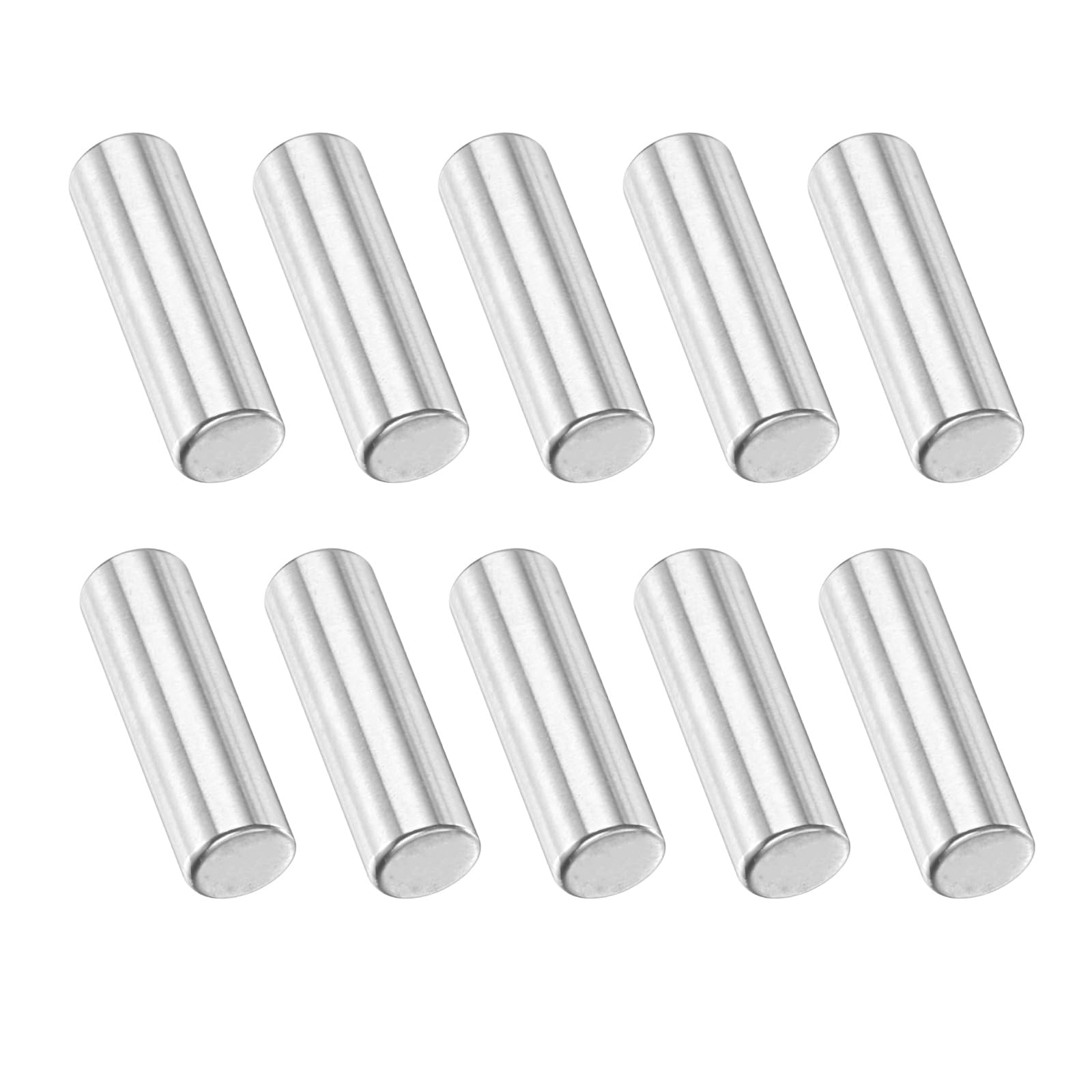 PATIKIL 10 Pcs Carbon Steel Dowel Pins, 5/32" x 1/2" Round Metal Rods Linear Rail Rod Shaft Solid Bar Stock for Pegs Support Shelves DIY Craft Shaft Model Car Gear