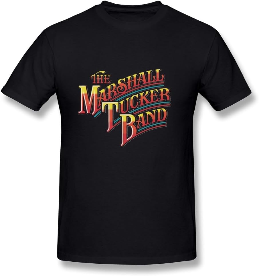 The Marshall Tucker Band Rainbow Logo Cotton O-Neck T Shirt For Mens Black L