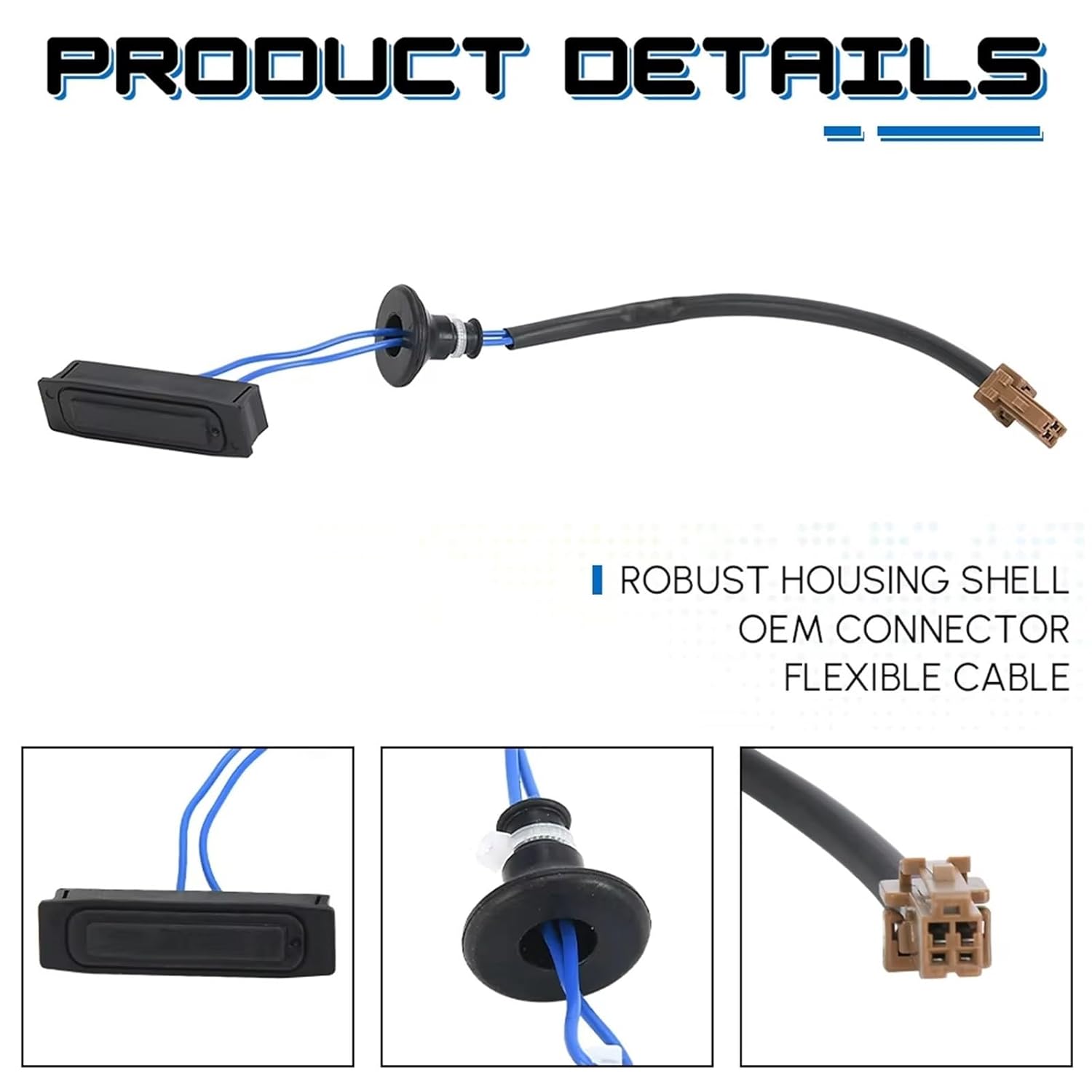 Tailgate Handle Button Compatible with Nissan for Murano 2004-2007 for Pathfinder for Versa 2007-2012 Car Trunk Switch Boot Release Opener Button Deck Lid Switch 25380-2DT0A