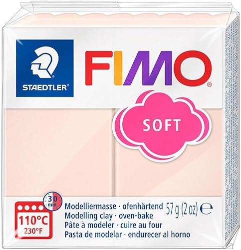 Fimo - Arcilla polimérica suave, 2 onzas, carne ligera