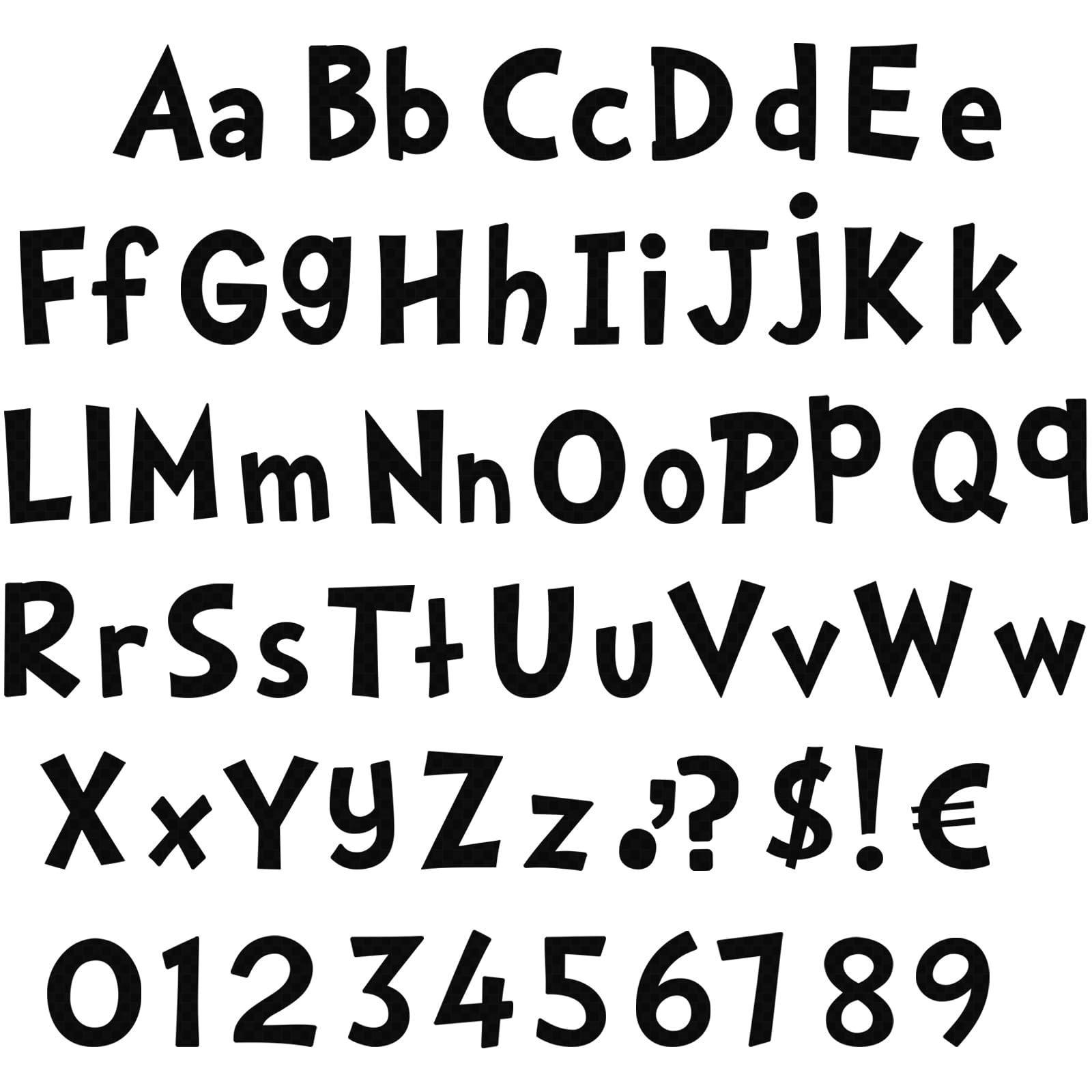 Tenare 134 Pieces 5 Inch Bulletin Board Letters Graduation Alphabet Numbers Combo Set Letter Cutouts for End of Year Students Gifts Bulletin Board Display Home Decor(Black Color)