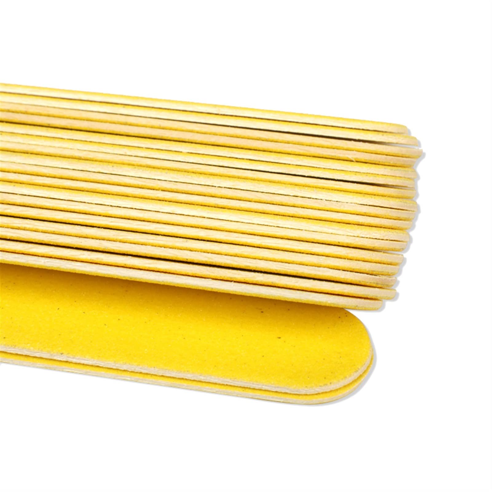 Nagelfeile,Nail Buffer, 200 Stück doppelseitige Nagelfeile aus Holz, gelber Schleifnagel-Pufferblock 180/240(Blauw)