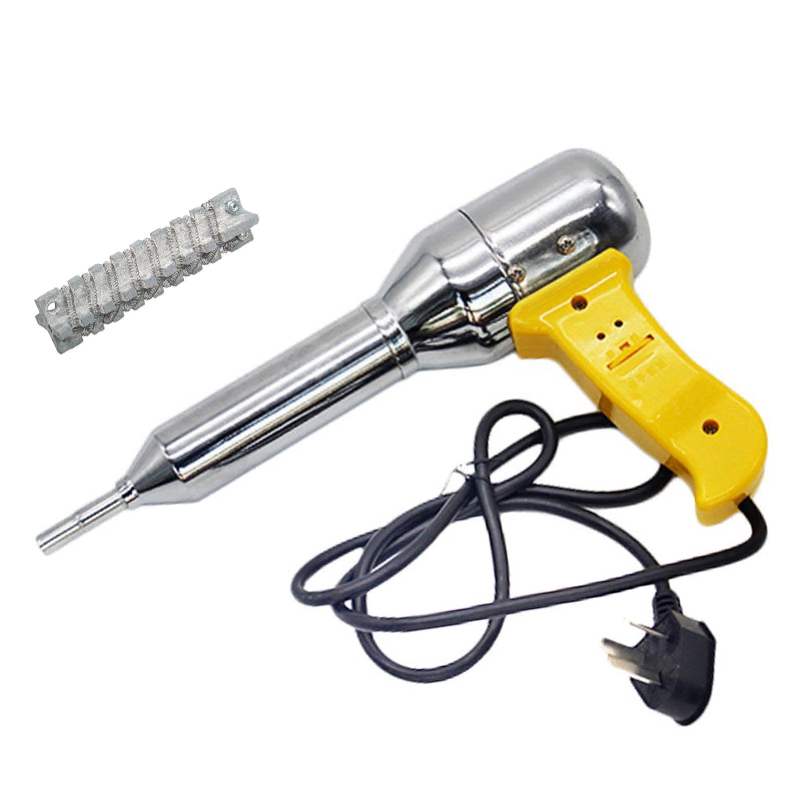 Pistola de aire caliente para soldar plástico, 700 W, 220 V-240 V, herramienta de soplete, máquina de soldar plástico, pistola de aire caliente ajustable, kit de soldador (pistola de calor de 700 W)