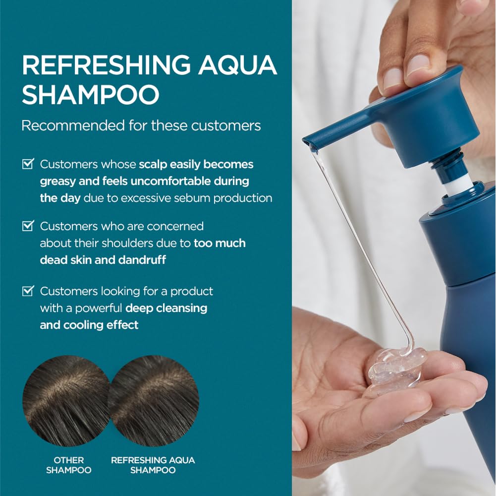 AYUNCHE Refreshing Shampoo for Clean Oily Scalp, 7.1oz - Deep Purifying & Cool Down, Powerful Cooling & Deep Cleansing, Anti-Dandruff Shampoo, Korean Salon Brand - Image 4