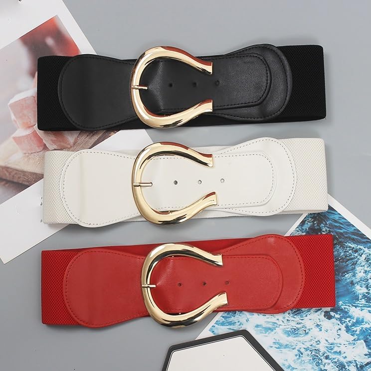 Belt accessories woolen women decorative dress with waist elastic waist sealing wide matching2