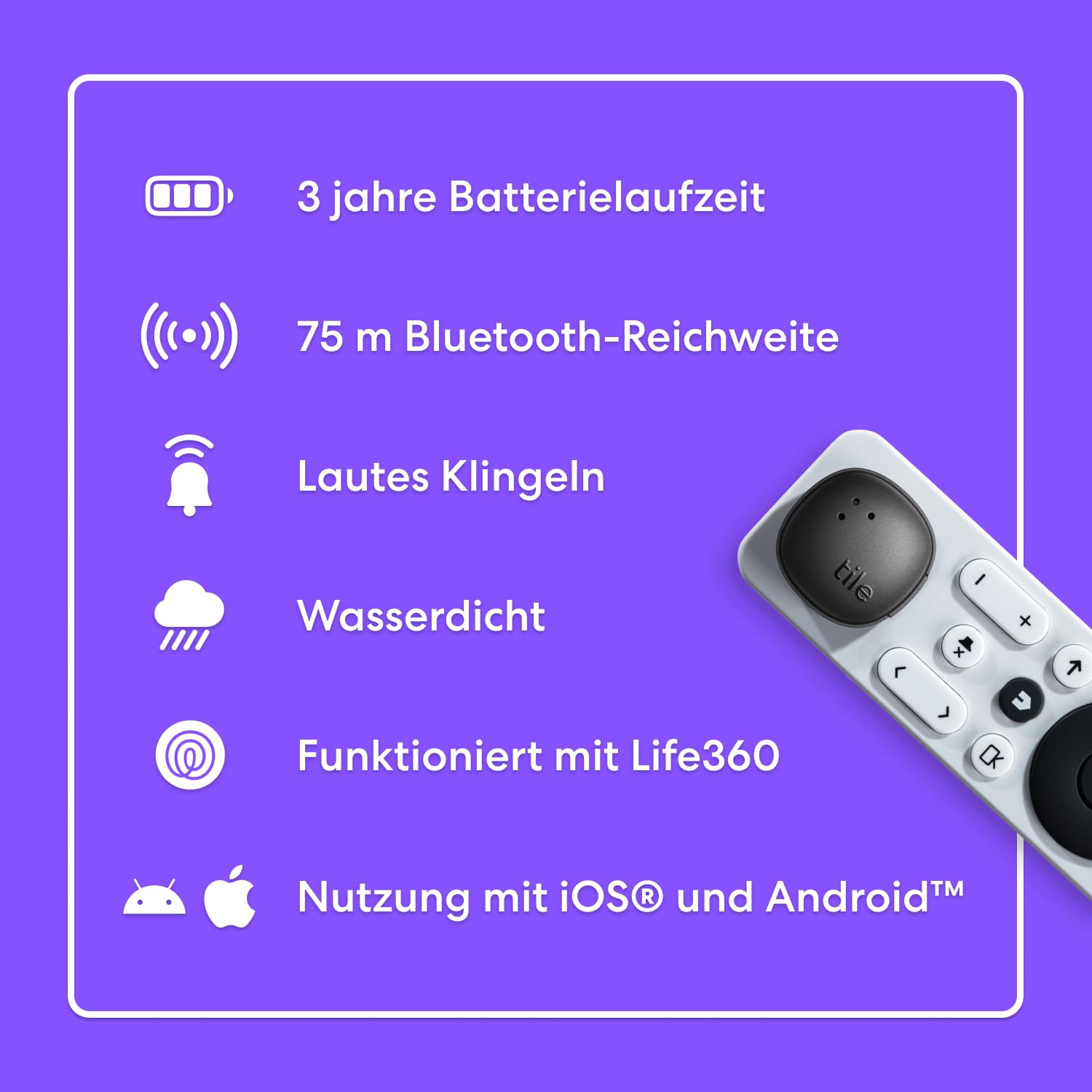 Life360 Tile Sticker - Kleiner Bluetooth-Tracker – Bild 7