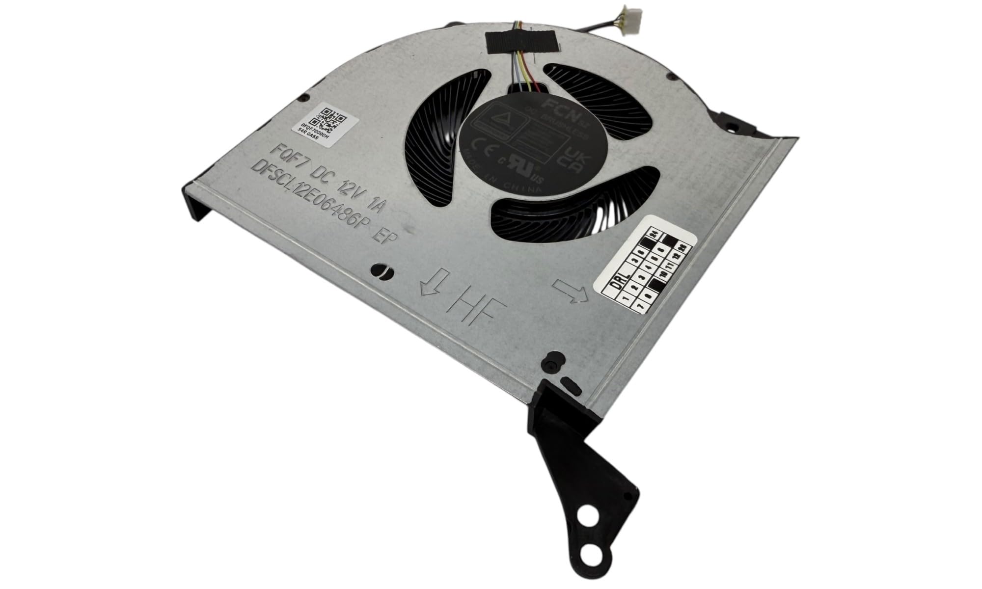 CPU+GPU fan for Legion Pro 7 16IRX8H Type 82WQ, modèle BAPA0810R2HY004, BAPB0810R2HY004, DFSCL12E16486P, DFSCL12E06486P