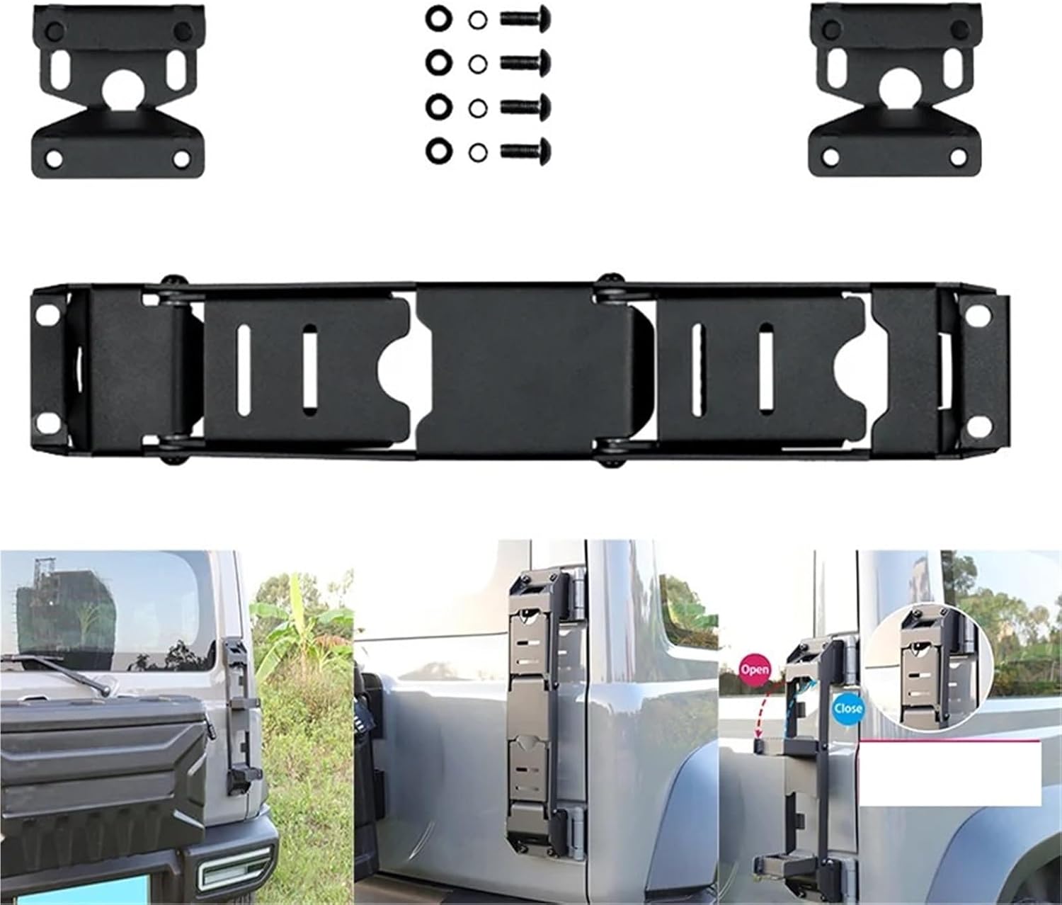 Car Foldable Rear Ladder Tailgate Hinge Pedal Compatible with Suzuki Jimny 2019-2021 JB64 JB74