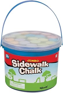 Toysmith Jumbo Sidewalk Chalk, Assorted Colors (Packaging May Vary), For Boys & Girls Ages 3+