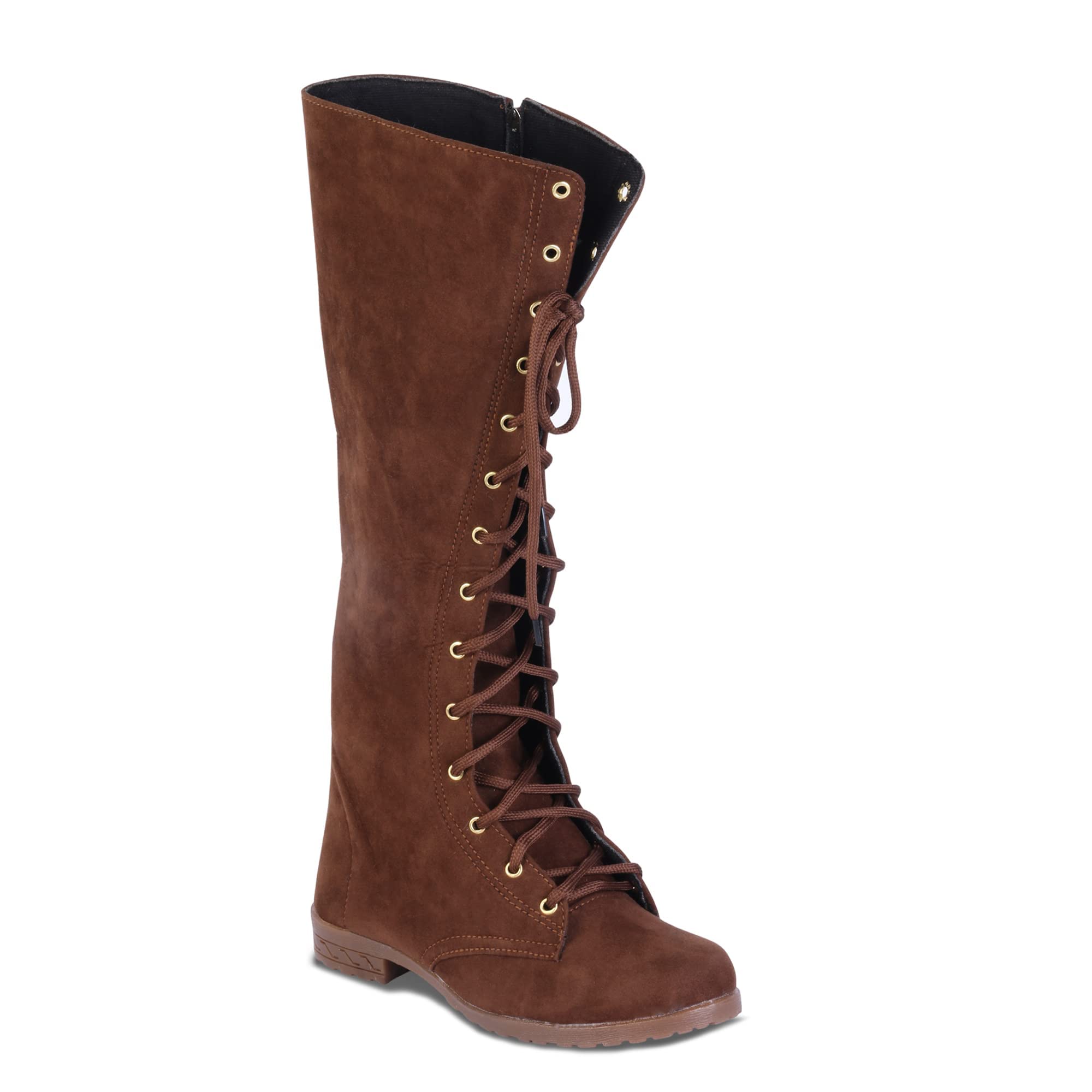 perfect step Womens | Ladies | Females | Girls Comfortable, Fashionable, Synthetic Velvet, Shoes College Wear | Casual Boots (Brown) - 4 (B0BNBXXVQG) Amazon Price History, Amazon Price Tracker