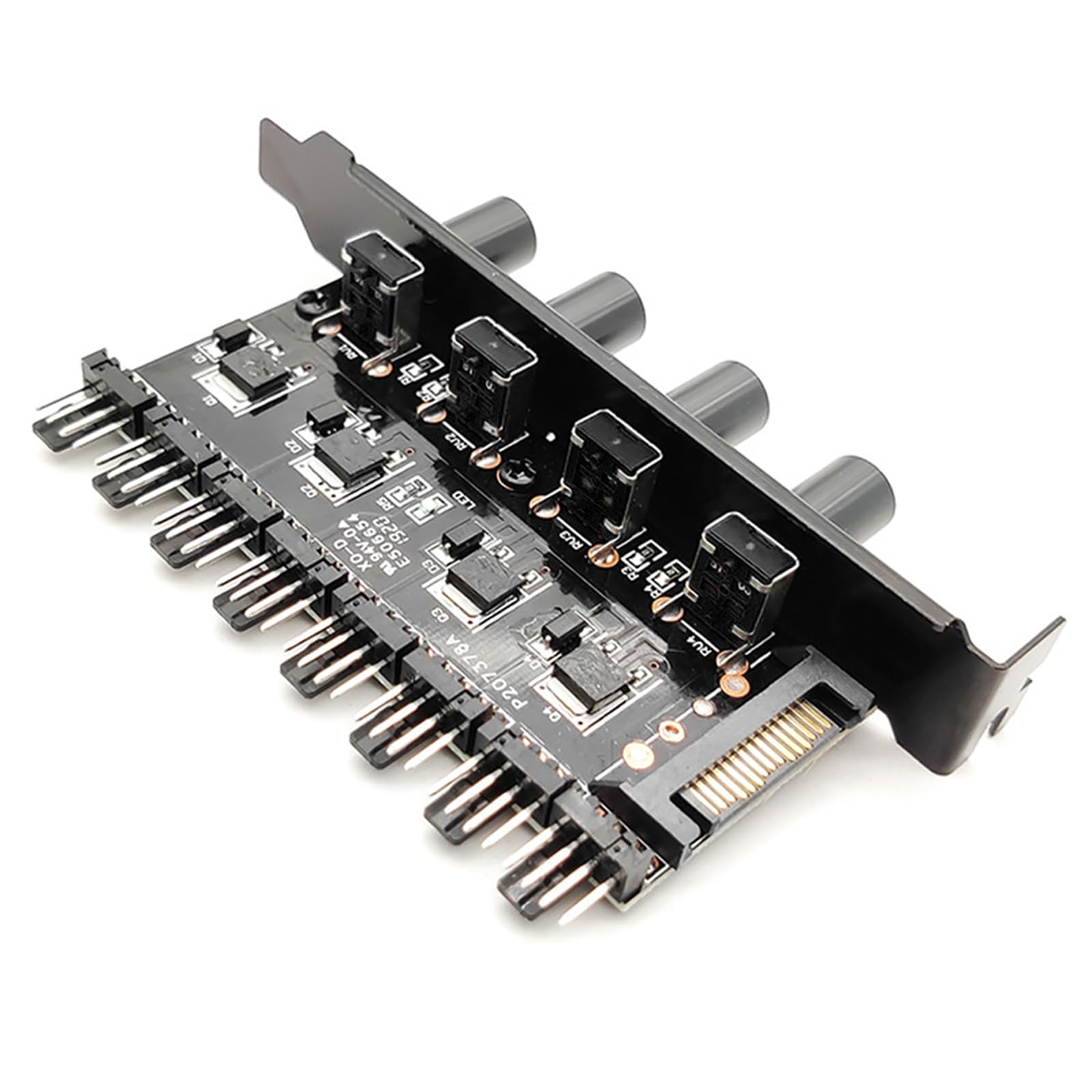 Tfaoys B 12V 4Pin / 3Pin Fan Hu Speed Controller Kno 8 Port Case Cooling Cooler Fan Computer Regulator For Case Hu