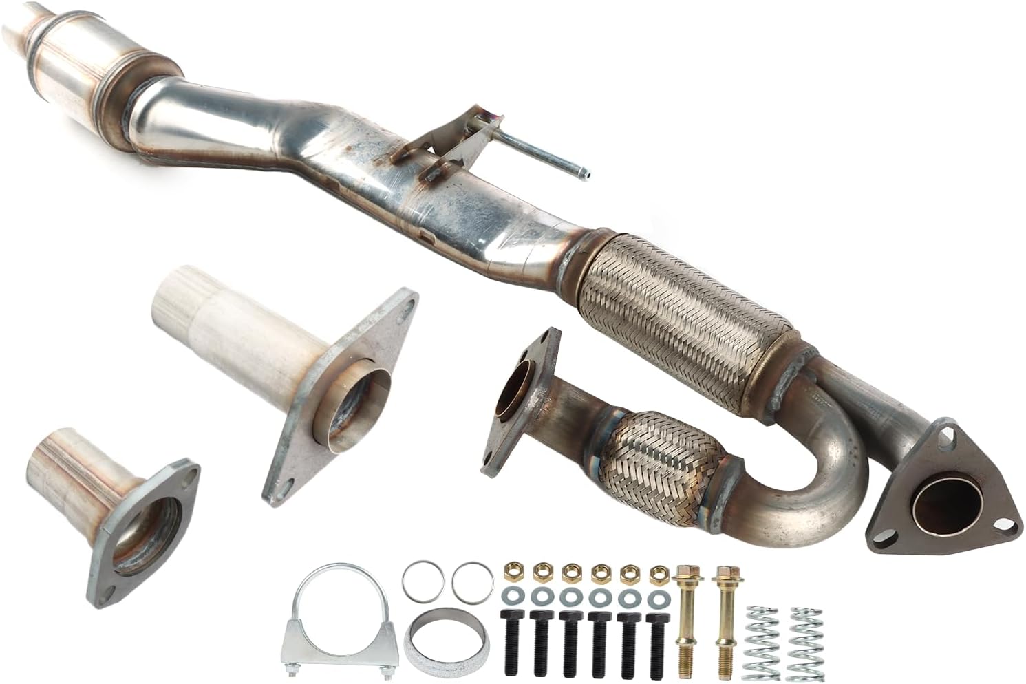 Rear Catalytic Converter Compatible with Nissan Pathfinder 2013-2019, Compatible with Infiniti QX60 2014-2020, Compatible with 2013 Infiniti JX35 3.5L V6 Flex Pipe High Performance