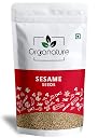 Organature Fresh & Natural White Sesame Seeds (Unhulled) | White Til | Tal | Indian Spices (900 Grams) gallery image