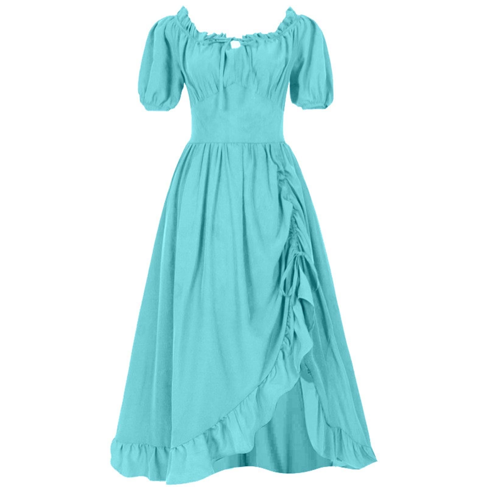 Vestido de fiesta irregular para escenario, con estampado floral, midi acampanado, estilo casual