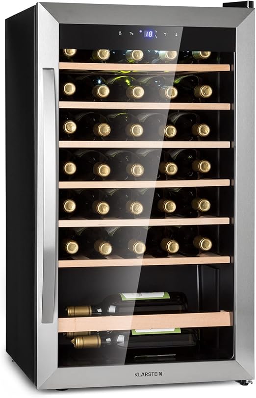 Klarstein FreeStanding Wine Cooler Drinks Fridge, Single Zone Wine