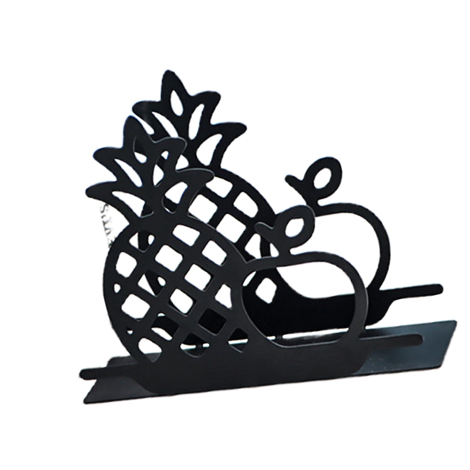 Buxuaaaa Sturdy Foldable Metal Tissue Holder Pineapple Cats Design Decorative Tabletop Organizers Kitchens Essential Creative Cats Pineapple Napkin Holder