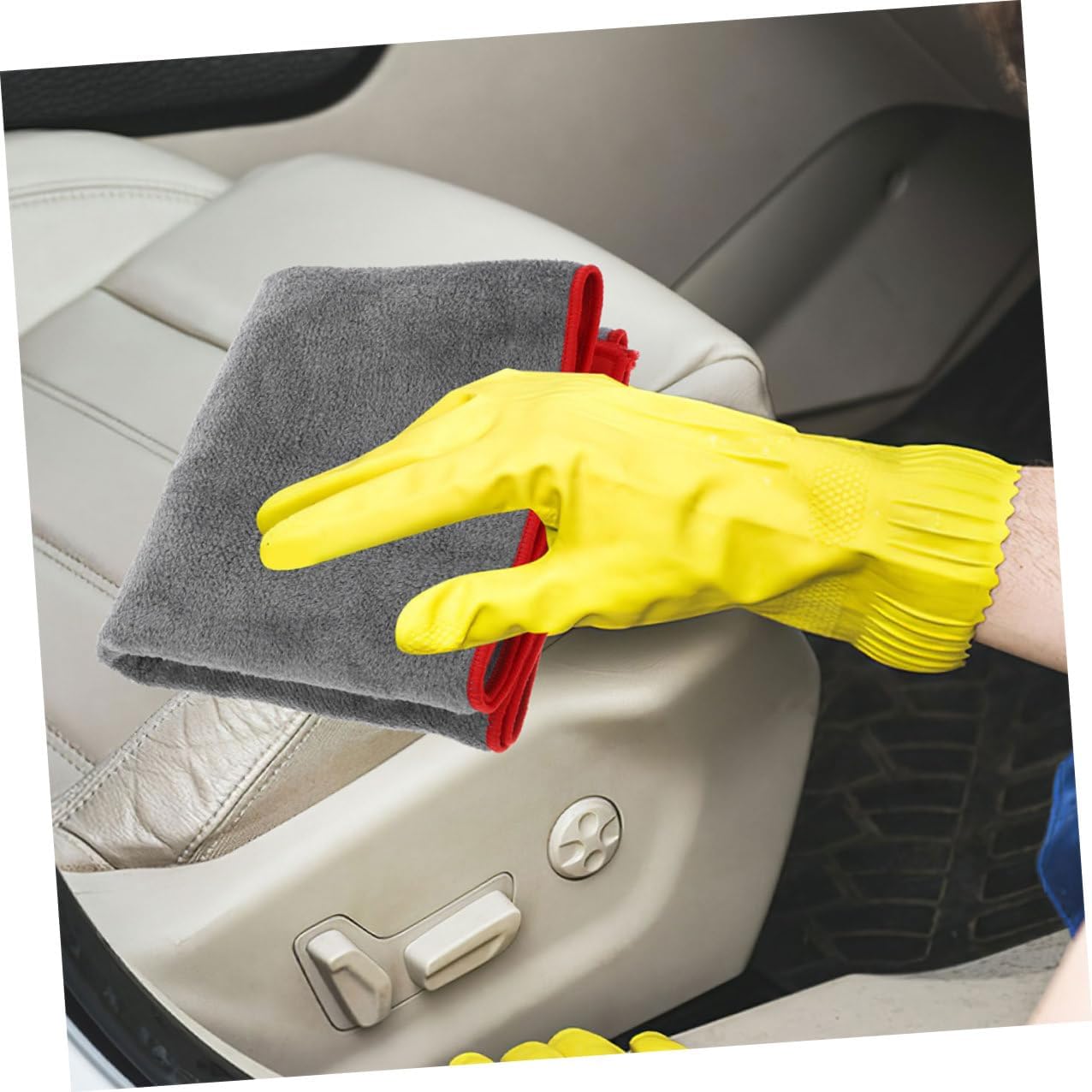 5pcs Car Drying Towels Set, Ultra Soft Absorbent Microfiber Cloths 60x30cm, Reusable Car Wash Towels for Vehicle Exterior Cleaning and Drying
